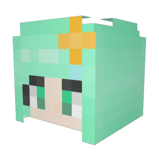 Nagi071 Minecraft avatar head, 3D render