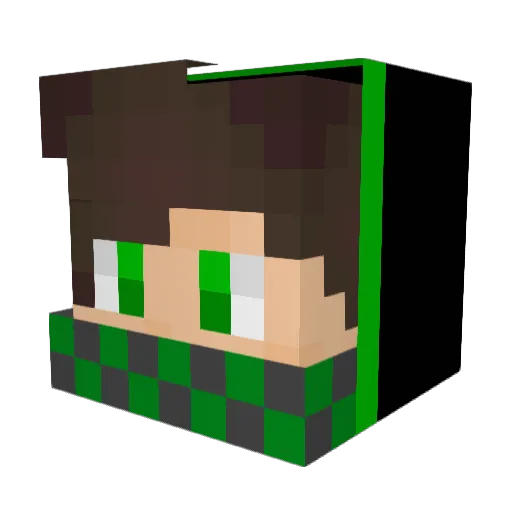 Nagi1505 Minecraft avatar head, 3D render