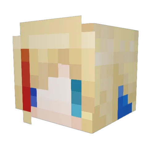 NagiWynter Minecraft avatar head, 3D render