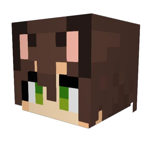 Nagi_Ryokami Minecraft avatar head, 3D render