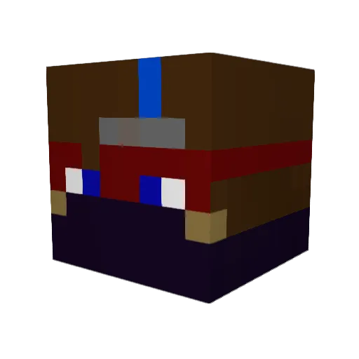 NagohYelir Minecraft avatar head, 3D render