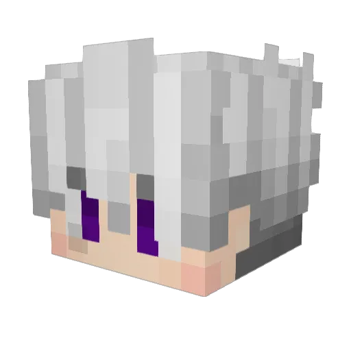 Nagumo25 Minecraft avatar head, 3D render