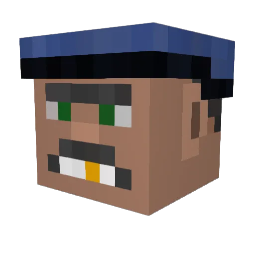 NagyAdam007 Minecraft avatar head, 3D render