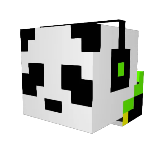 Nagyper Minecraft avatar head, 3D render