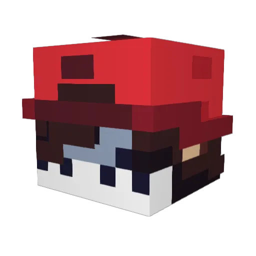 Nah0530 Minecraft avatar head, 3D render