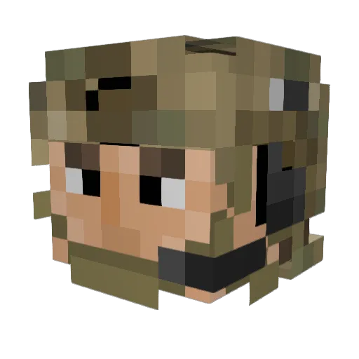 NahLu_ Minecraft avatar head, 3D render