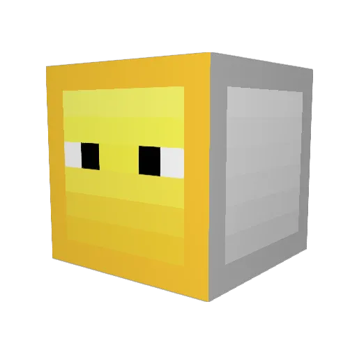 NahMyG Minecraft avatar head, 3D render
