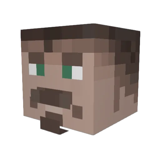 NahUrDed Minecraft avatar head, 3D render