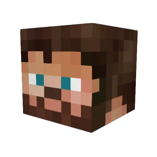 Naharl Minecraft avatar head, 3D render