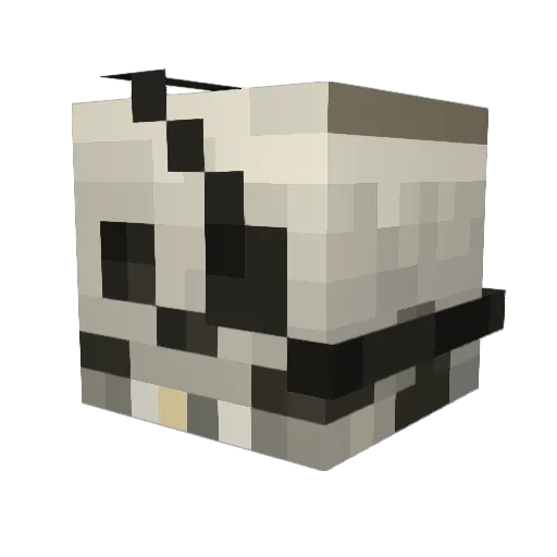 Nahcarts Minecraft avatar head, 3D render