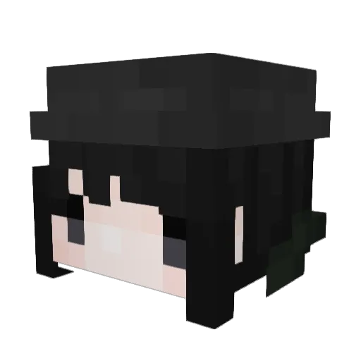 Nahmae Minecraft avatar head, 3D render