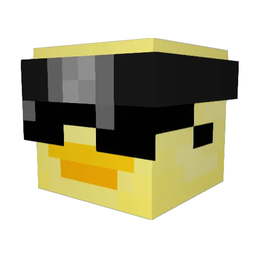 Nahoda52 Minecraft avatar head, 3D render