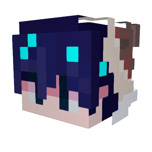 Nai1919 Minecraft avatar head, 3D render