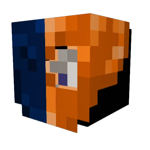 NaiBallz Minecraft avatar head, 3D render