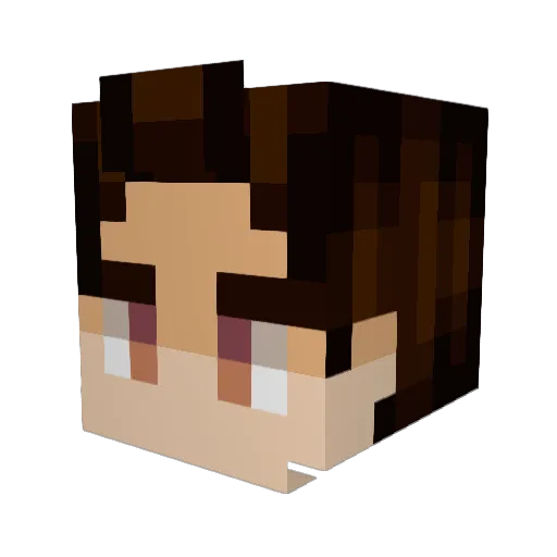 NaiTzNO Minecraft avatar head, 3D render