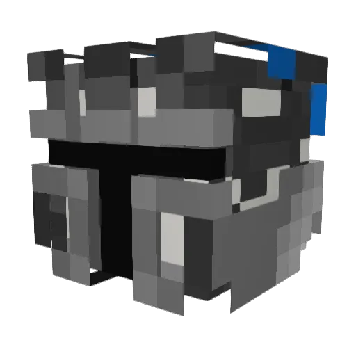 NaiZxt Minecraft avatar head, 3D render