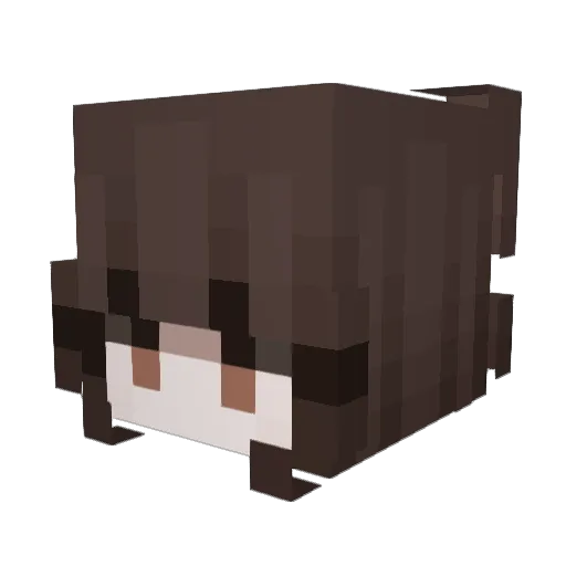 Naia_1 Minecraft avatar head, 3D render
