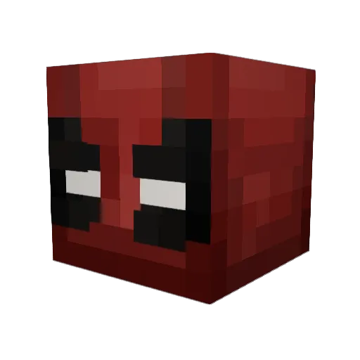 NaibafXD Minecraft avatar head, 3D render