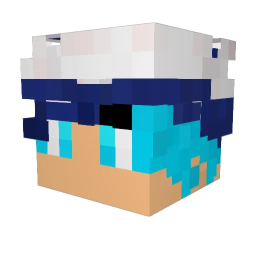 Naicha_tw1 Minecraft avatar head, 3D render