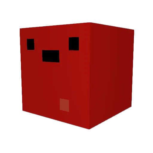 Naichen Minecraft avatar head, 3D render