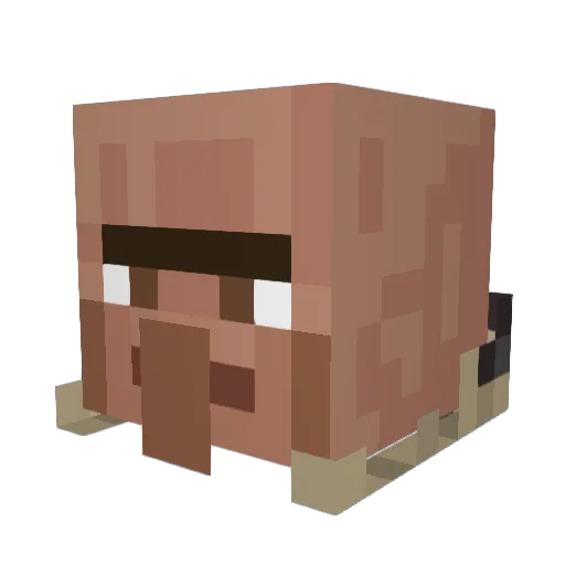 Naico7 Minecraft avatar head, 3D render