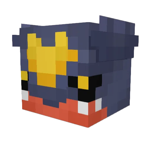 Naiculas Minecraft avatar head, 3D render