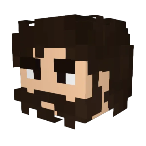 Naiffd7 Minecraft avatar head, 3D render