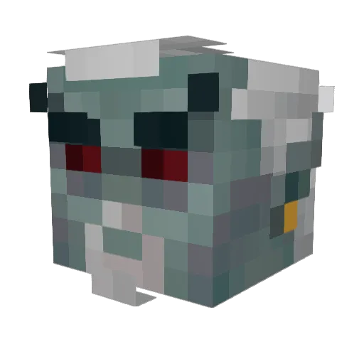 Naightwargen Minecraft avatar head, 3D render