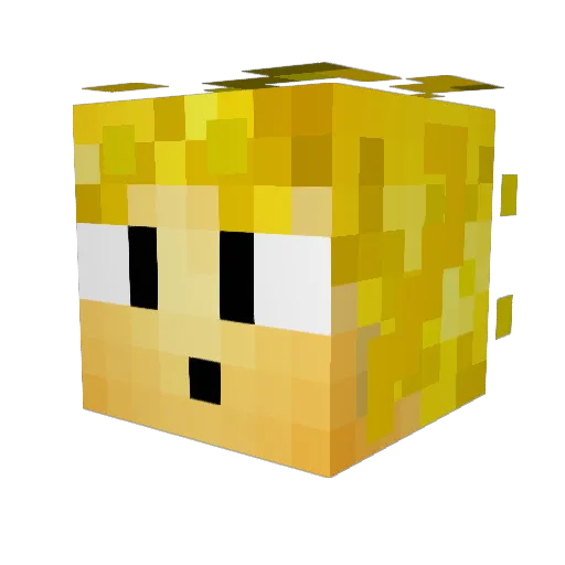 NaiiRoD40 Minecraft avatar head, 3D render