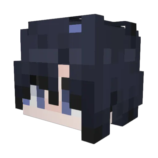 Naiki54 Minecraft avatar head, 3D render