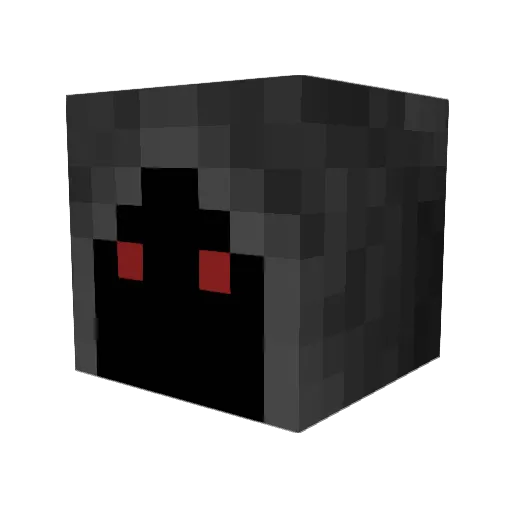 Naikless Minecraft avatar head, 3D render