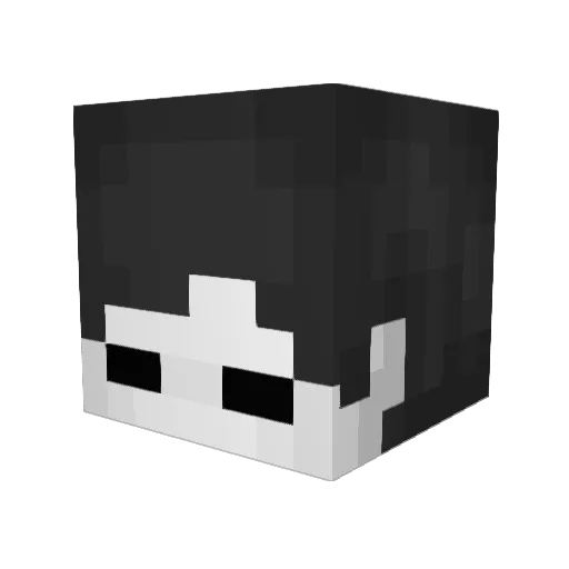 NaikoArroz Minecraft avatar head, 3D render