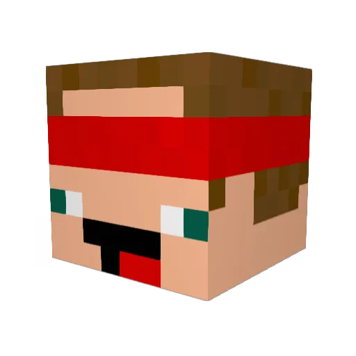 NailPrl Minecraft avatar head, 3D render