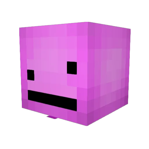 Naillit Minecraft avatar head, 3D render