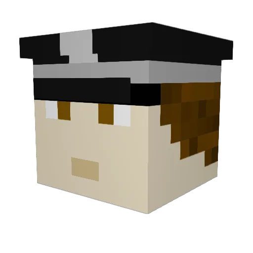 Nailu_PvP Minecraft avatar head, 3D render