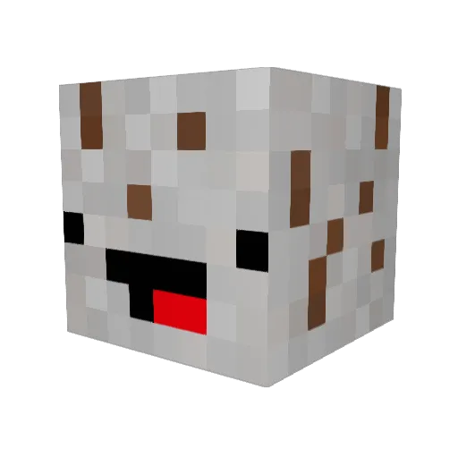 NaimeTheNood Minecraft avatar head, 3D render