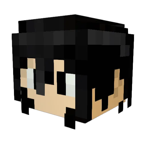 NainaWinchester Minecraft avatar head, 3D render