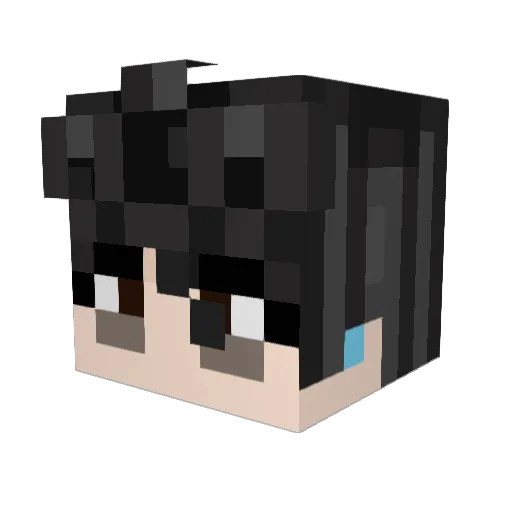 NairaLig7 Minecraft avatar head, 3D render