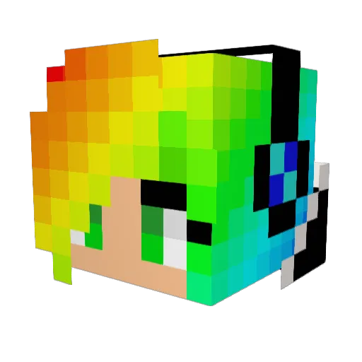 NairaLovesYou Minecraft avatar head, 3D render