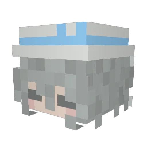 Nairam_L Minecraft avatar head, 3D render