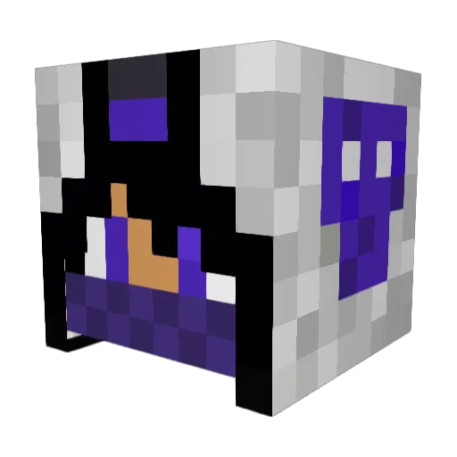 Nairda19 Minecraft avatar head, 3D render