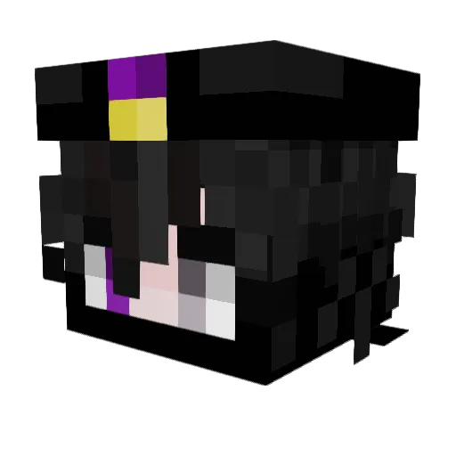 Nairobai Minecraft avatar head, 3D render