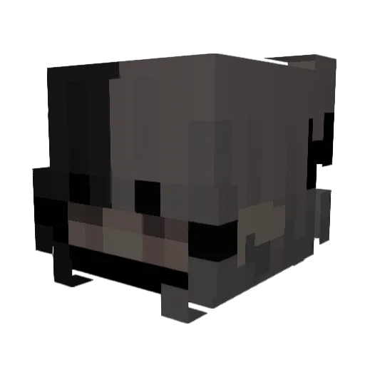 Naisies Minecraft avatar head, 3D render