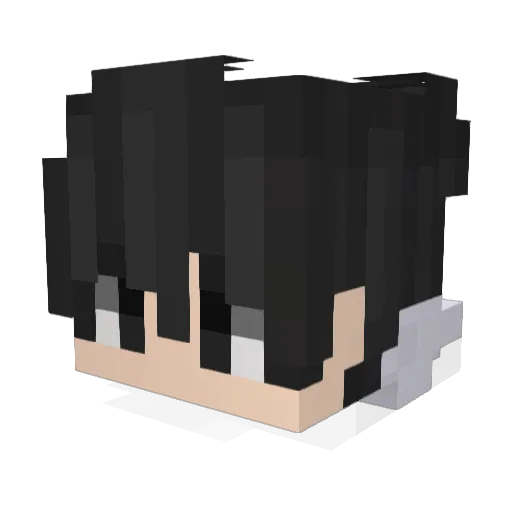 NaitikPlayz Minecraft avatar head, 3D render