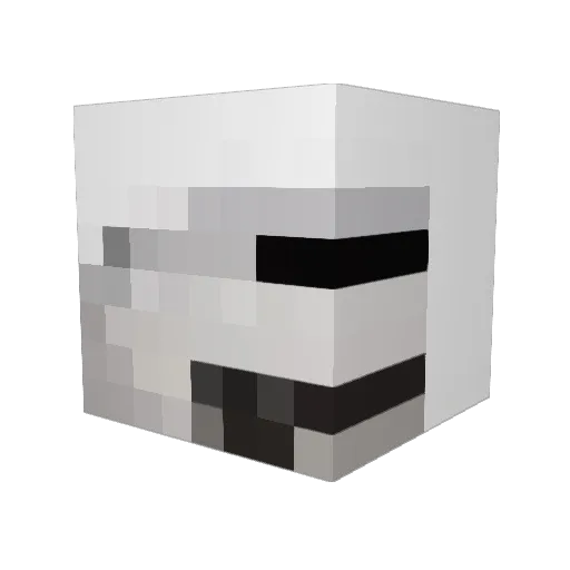 Naiythen Minecraft avatar head, 3D render