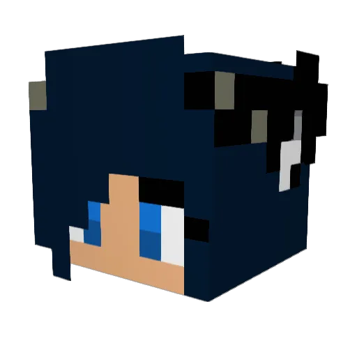 Naj6001 Minecraft avatar head, 3D render