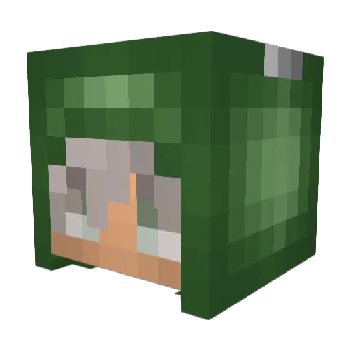 Najasho Minecraft avatar head, 3D render