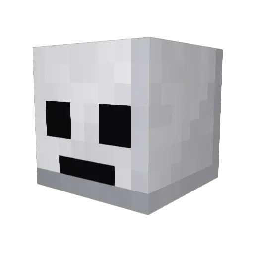 Najehno Minecraft avatar head, 3D render