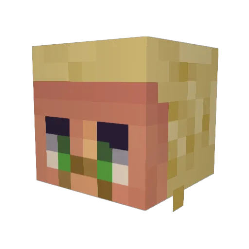 Najeragim Minecraft avatar head, 3D render