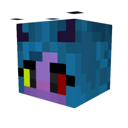 Najjy Minecraft avatar head, 3D render